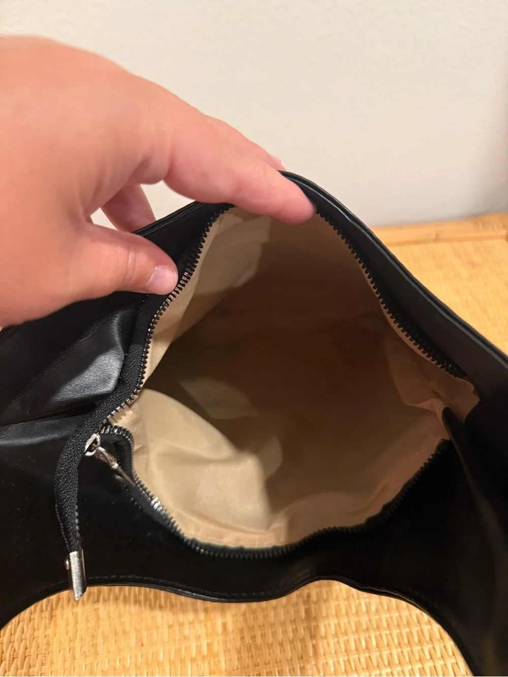 Anthropologie Black Leather Studded Shoulder Bag